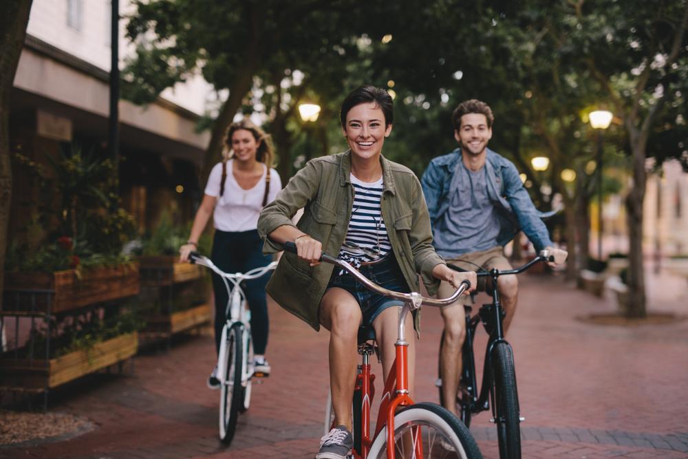 People on bikes People on bikes