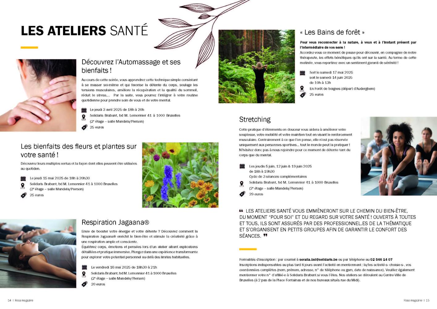 Les ateliers Santé