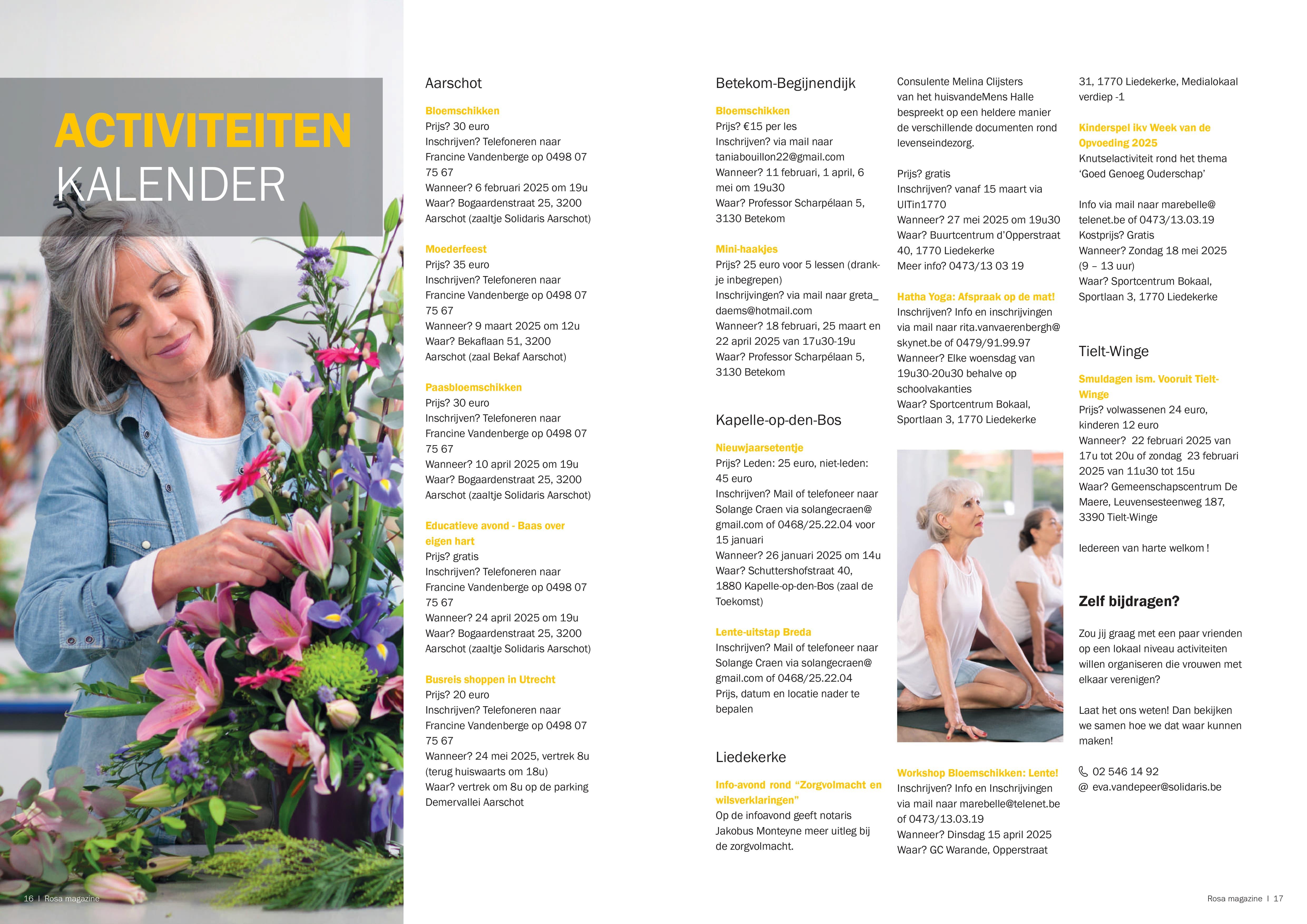 Activiteiten kalender