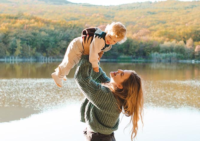 Mother and kid having fun Mother and kid having fun