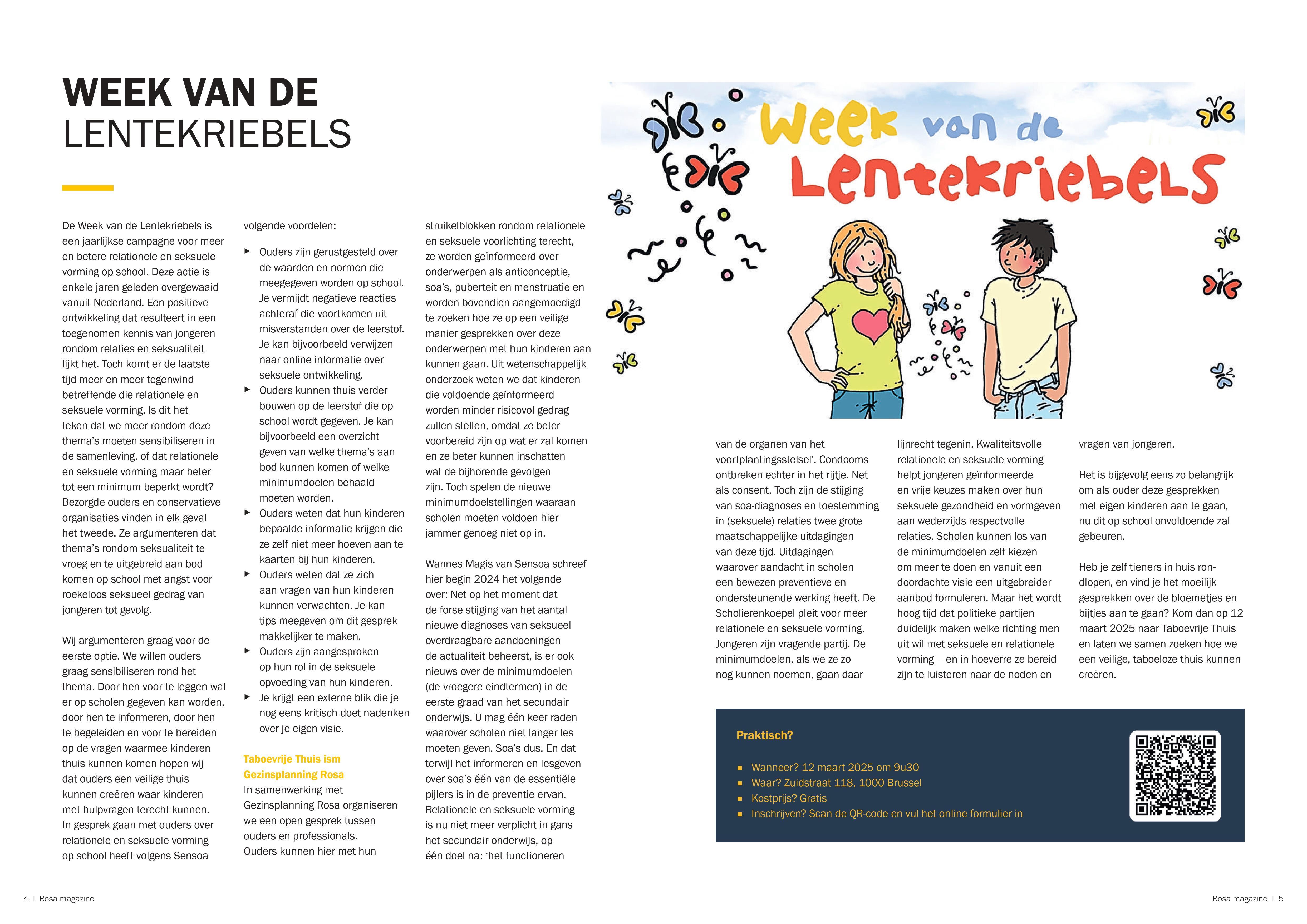 Pagina van het magazine