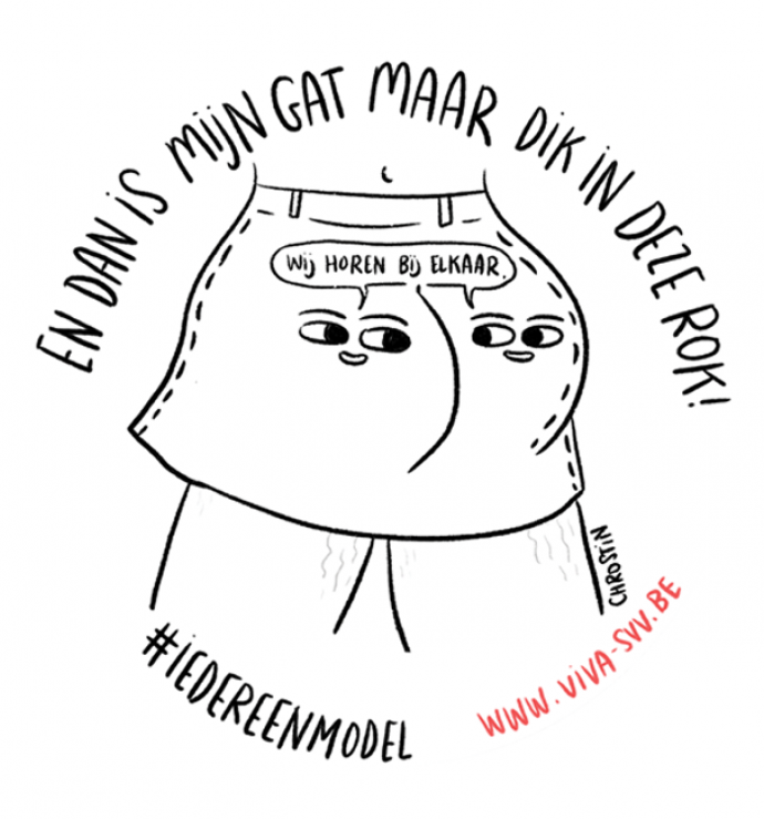 gat te dik in rok