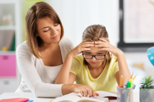 moeder kind studeren
