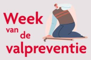 Week van de valpreventie tekst en illustratie