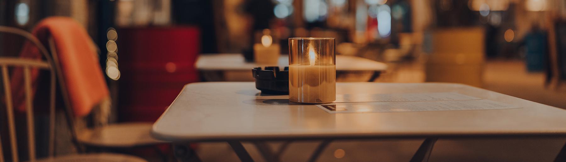 Close-up horeca tafel