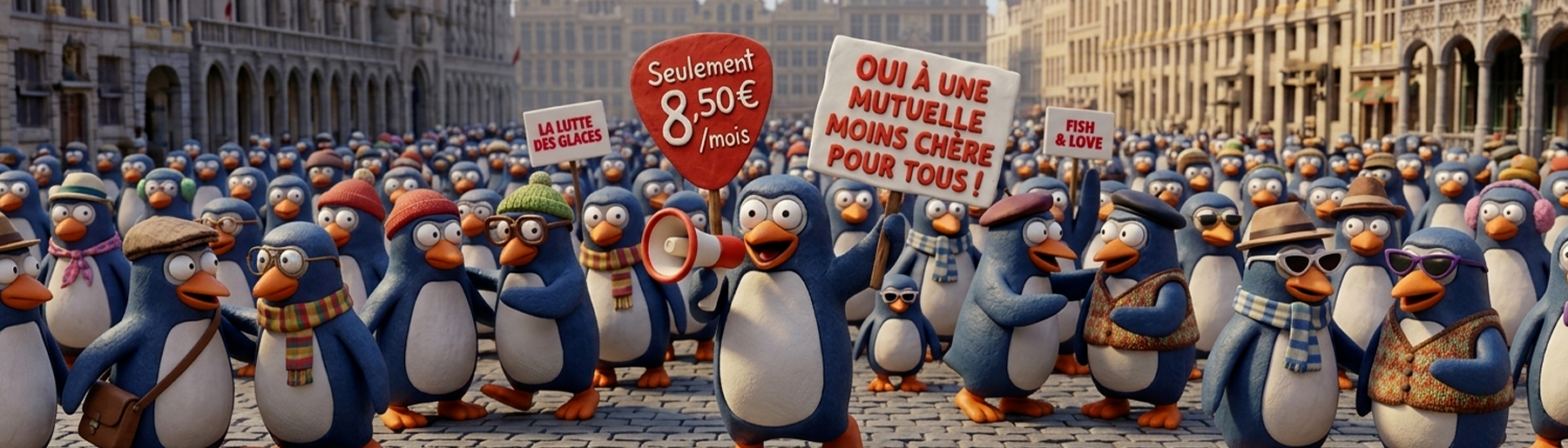 manchots marche mutuelle moins chère