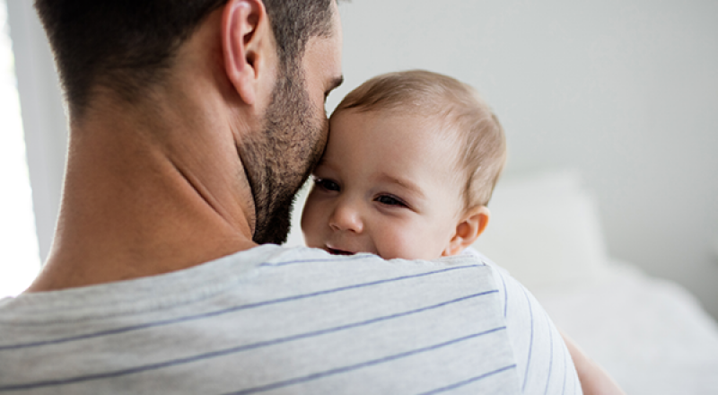 dad with baby